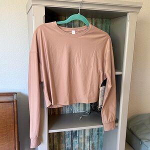 lululemon athletica Long Sleeve Tee in Blush Pink